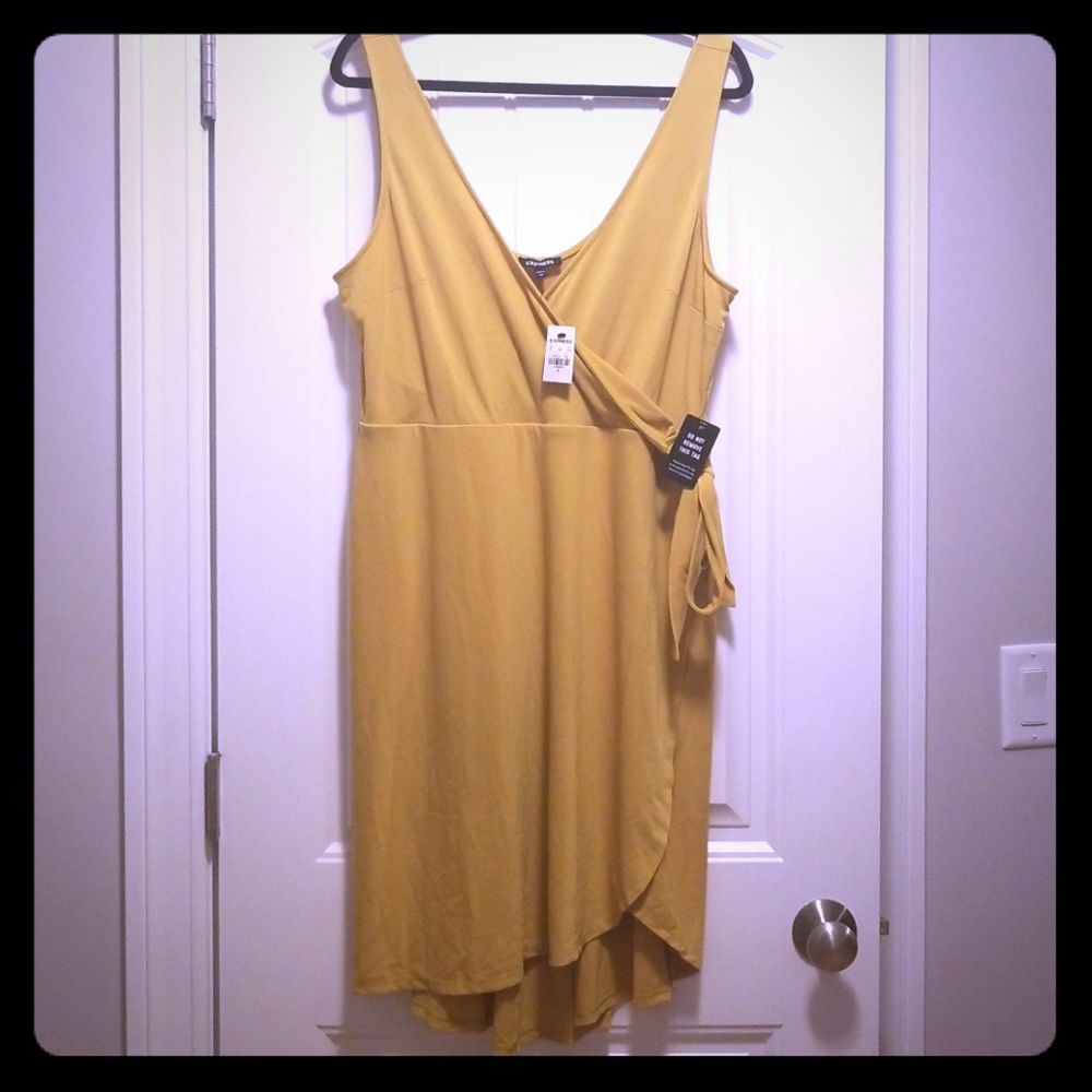 NWT Express faux wrap dress